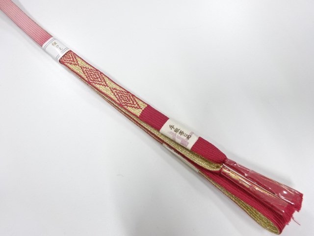 JAPANESE KIMONO / UNUSED KOREI HAND-TIED OBIJIME